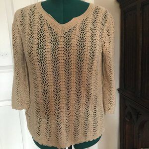 TAN SWEATER SIZE M